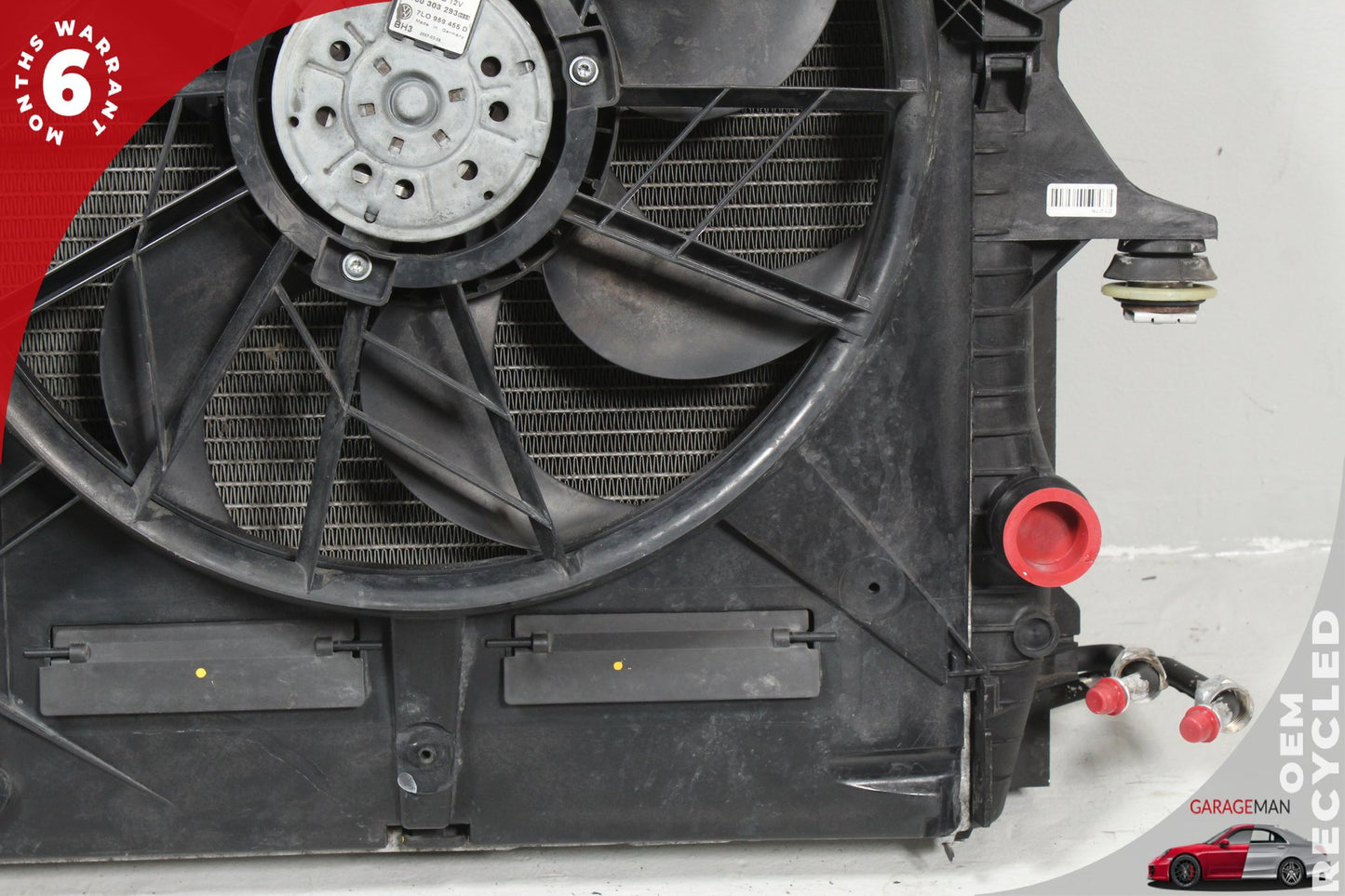 2008-2010 Porsche Cayenne 957 Engine Cooling Radiator AC A/C Condenser Assy OEM