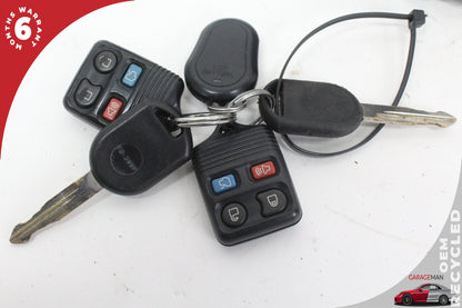 2002-2005 Ford Thunderbird Ignition Switch Door Lock Set w/ Key 3W4312A145AA OEM