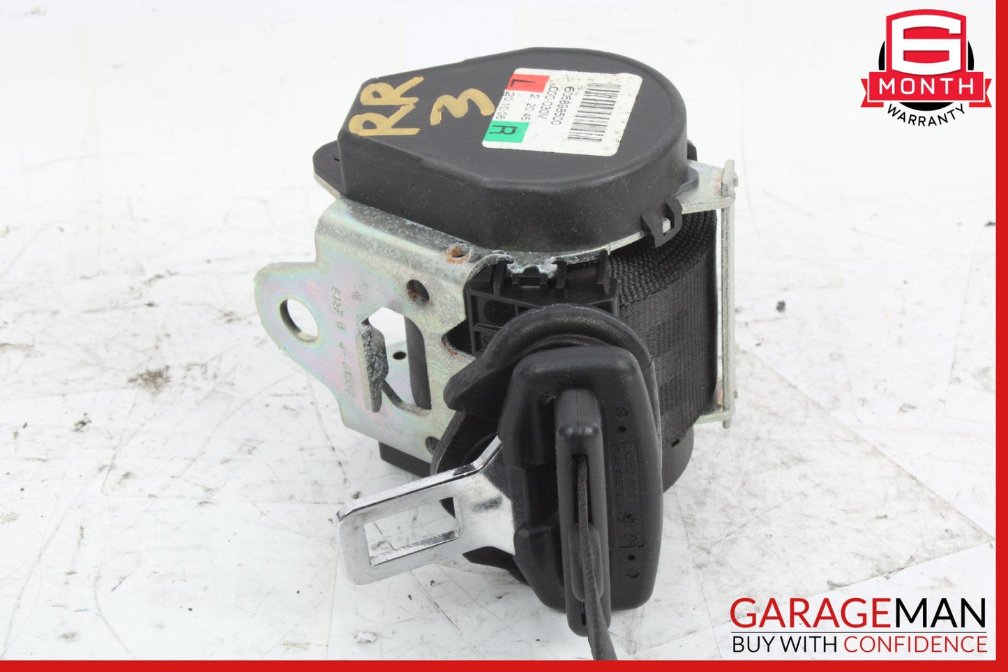 2007-2015 Audi Q7 4L 3rd Row Seat Belt Rear Left/Right 4L0857811B Genuine