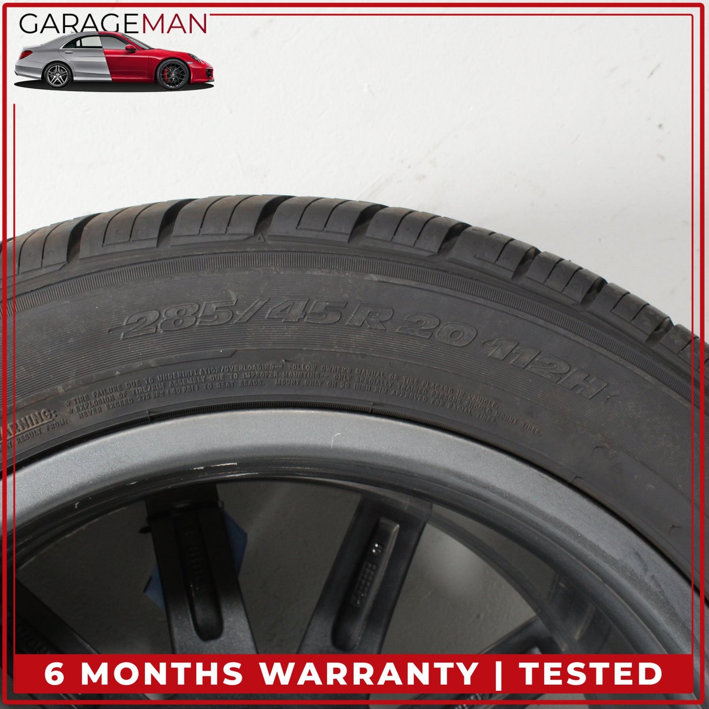 2017-2025 Audi Q7 SQ7 10 Spoke Wheel Rim w/ Tire 9JX20H2 ET33 4M0601025AD OEM