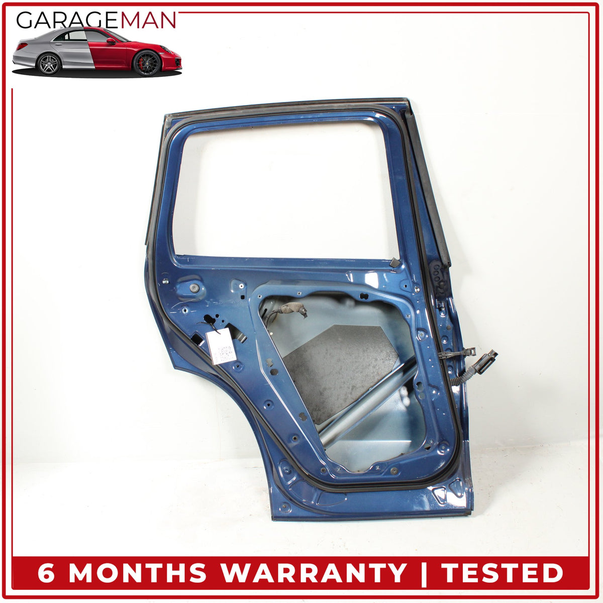 2018-2024 BMW X3 G01 Rear Left Driver Side Door Shell Blue Metallic OEM