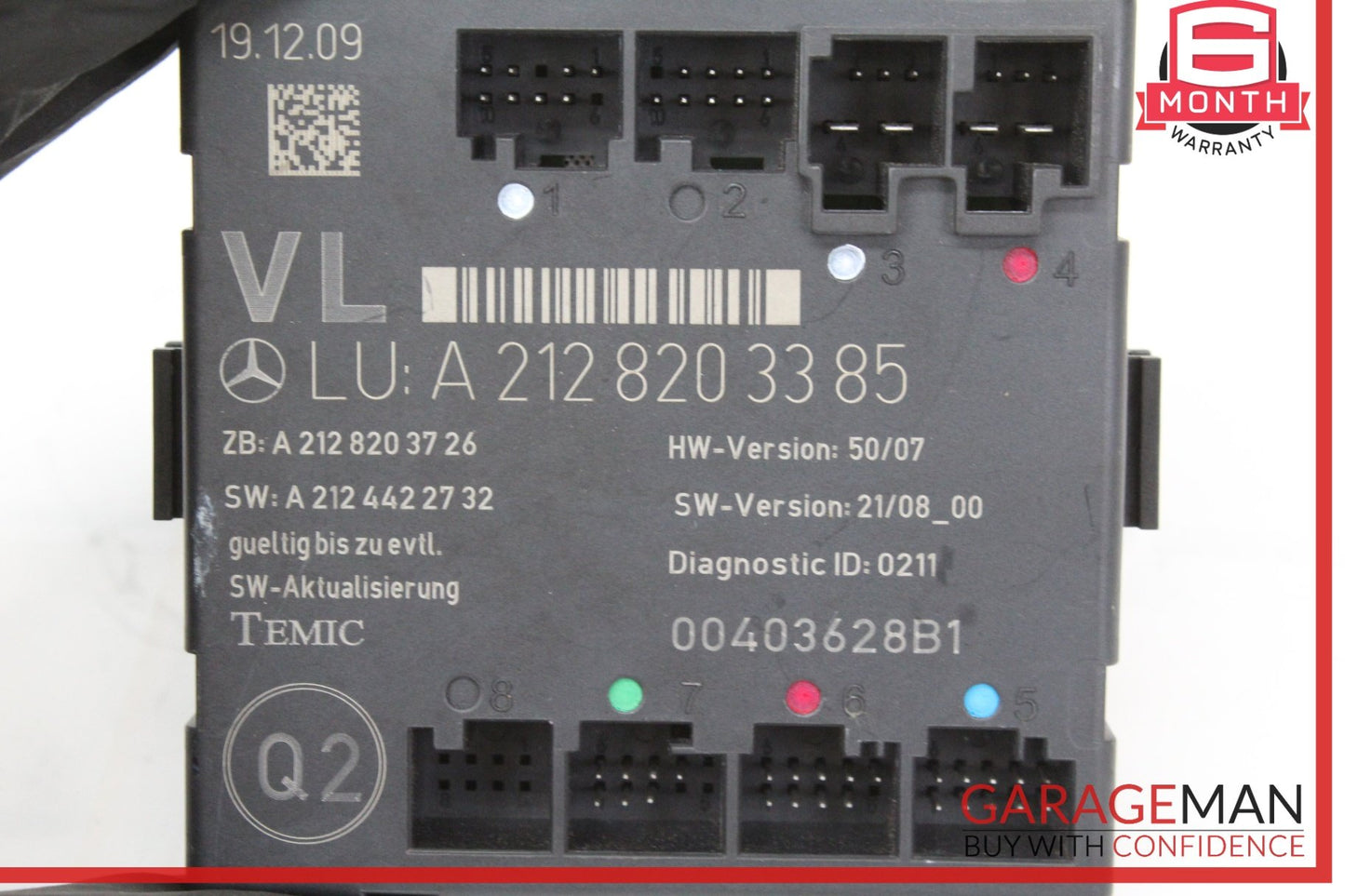 2008-2018 Mercedes W212 E350 Front Left Driver Side Door Control Module OEM