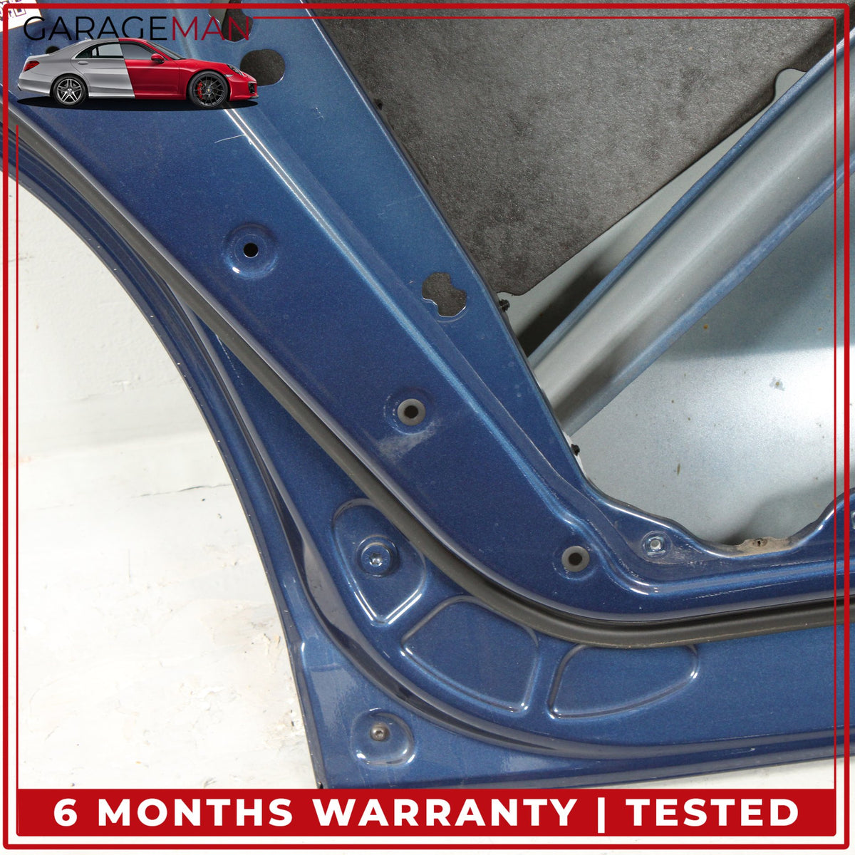 2018-2024 BMW X3 G01 Rear Left Driver Side Door Shell Blue Metallic OEM