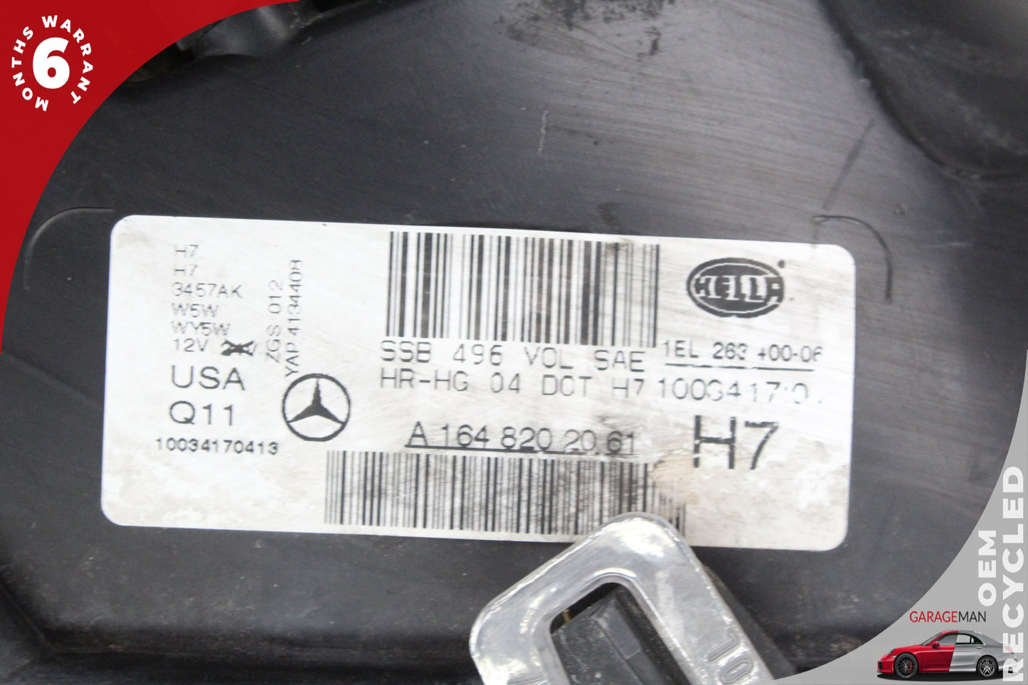 2007-2009 Mercedes-Benz GL450 X164 Front Right Halogen Head Light Lamp 1648202061