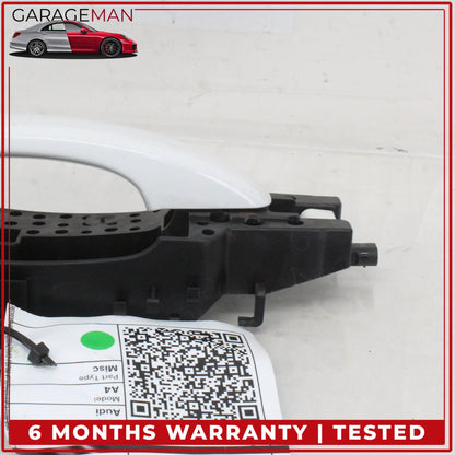 2009-2016 Audi A4 S4 A5 S5 Right Passenger Side Exterior Door Handle White OEM