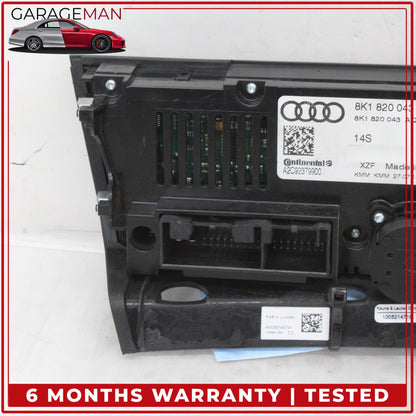 2013-2017 Audi A4 Front AC A/C Temperature Climate Control Panel 8K1820043AQ OEM