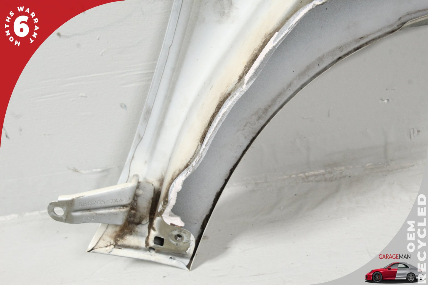 2012-2019 Fiat 500e Front Left Side Fender Wing Panel White 68070509AC OEM
