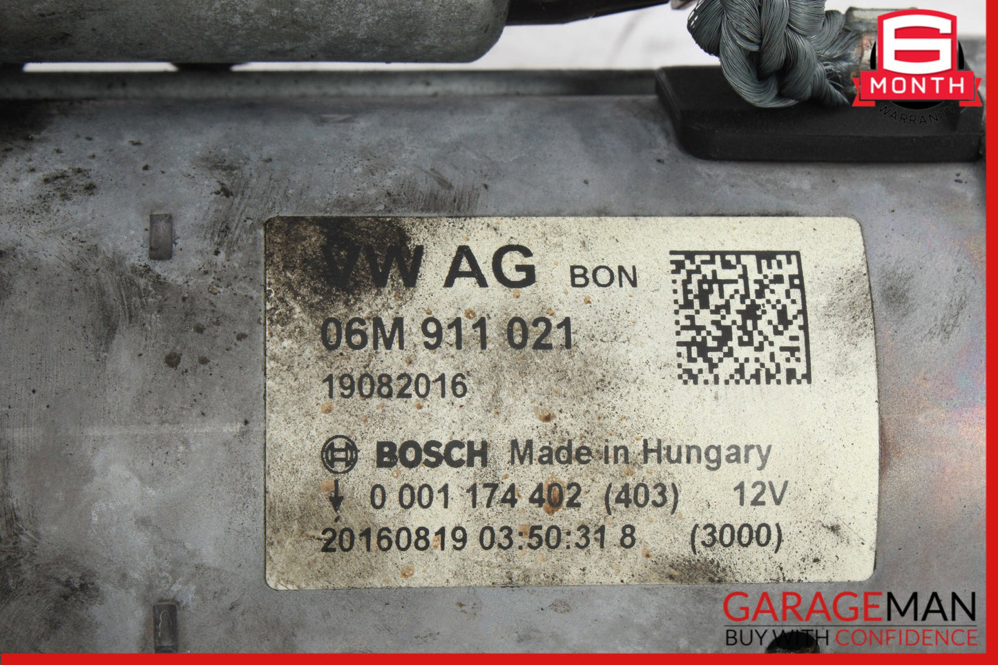 2016-2024 Audi A6 S5 RS5 A7 Engine Starter Motor 12V Bosch 0001174402 OEM