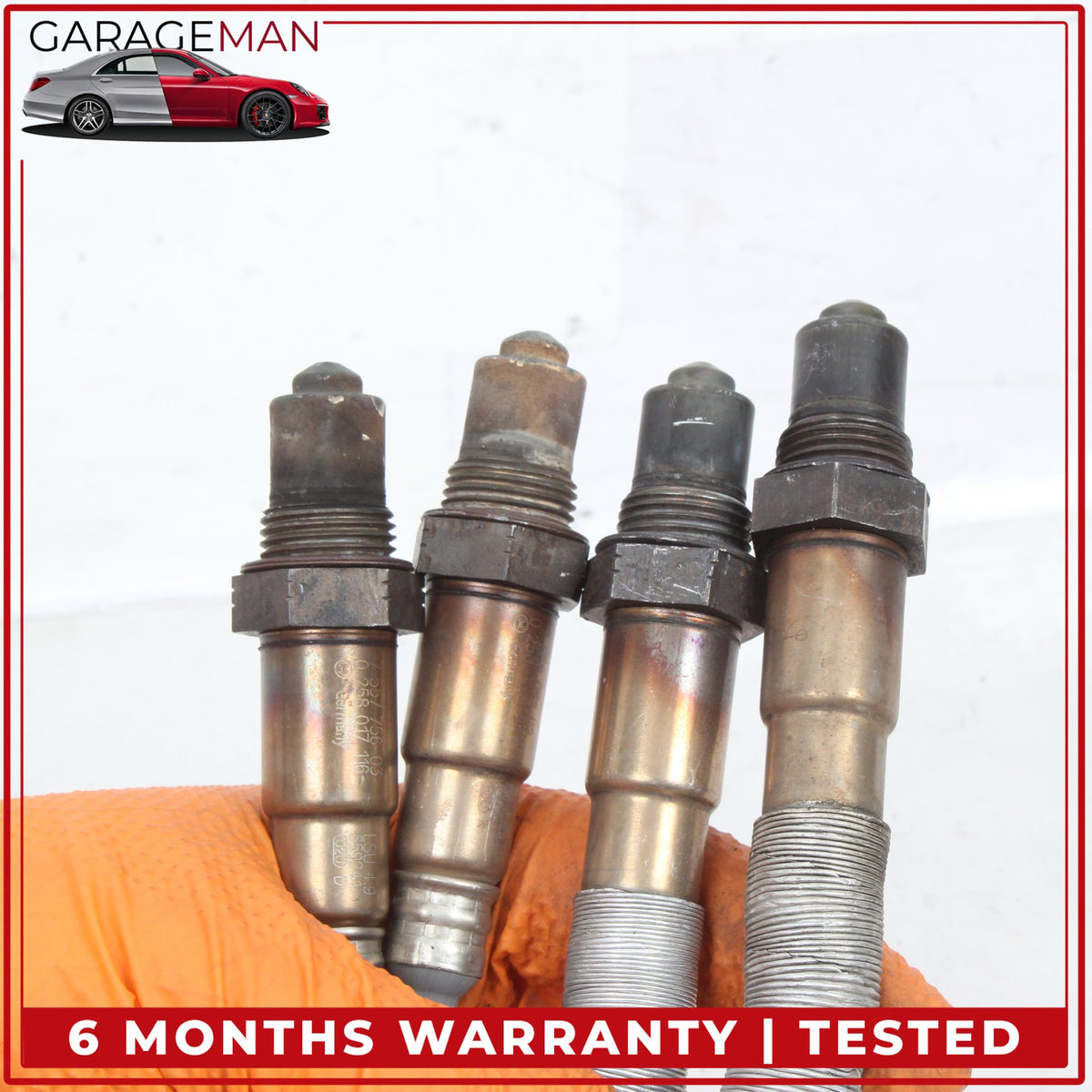 2007-2013 BMW X5 E70 Oxygen O2 Lambda Sensor Set of 4 Bosch 7557756 OEM