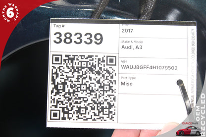 2015-2020 Audi A3 8V Sedan Right Rear Door Shell 8V5833052C Genuine