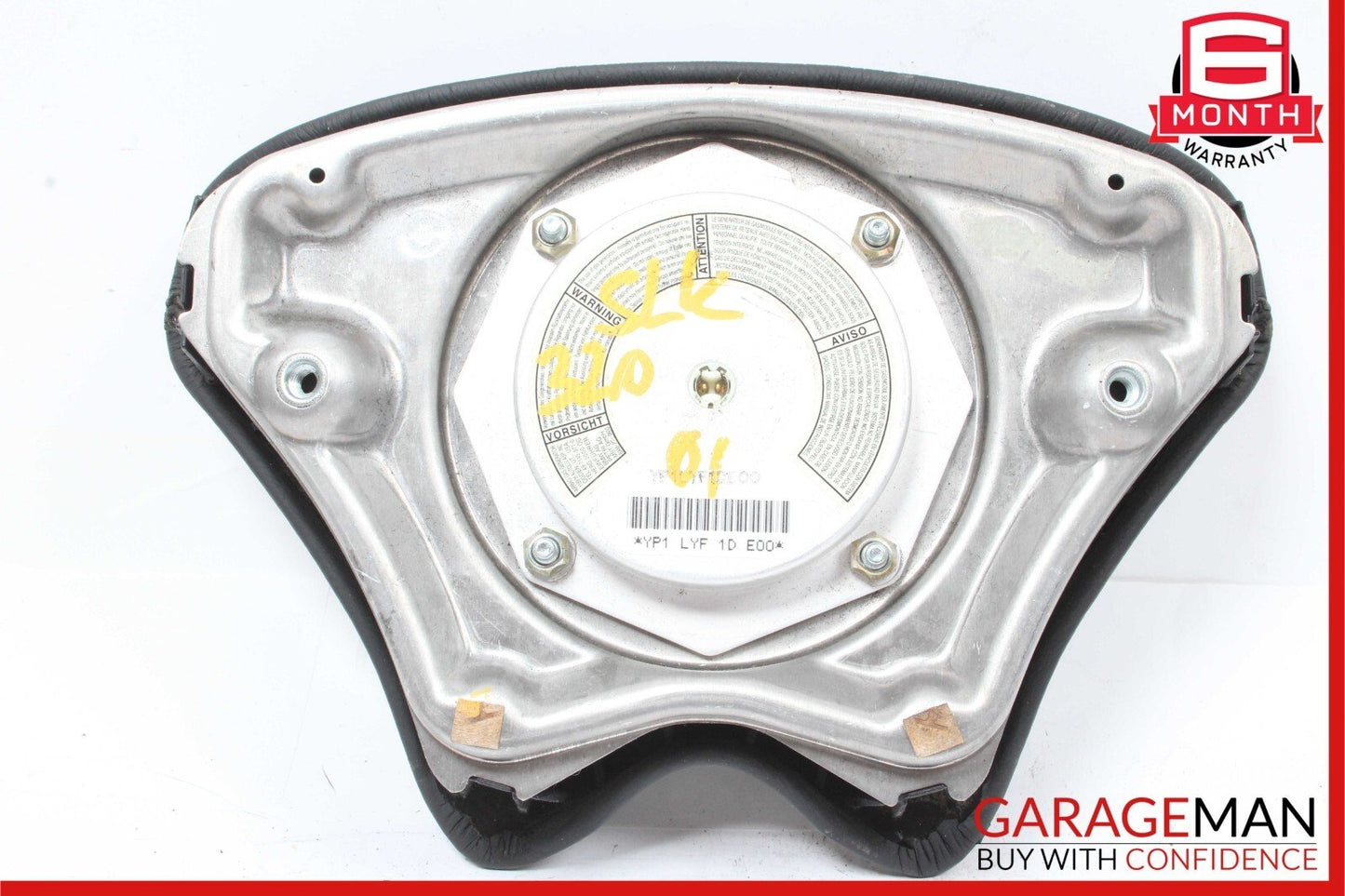 01-04 Mercedes R170 SLK320 SL500 Driver Steering Wheel Air Bag Airbag SRS Black