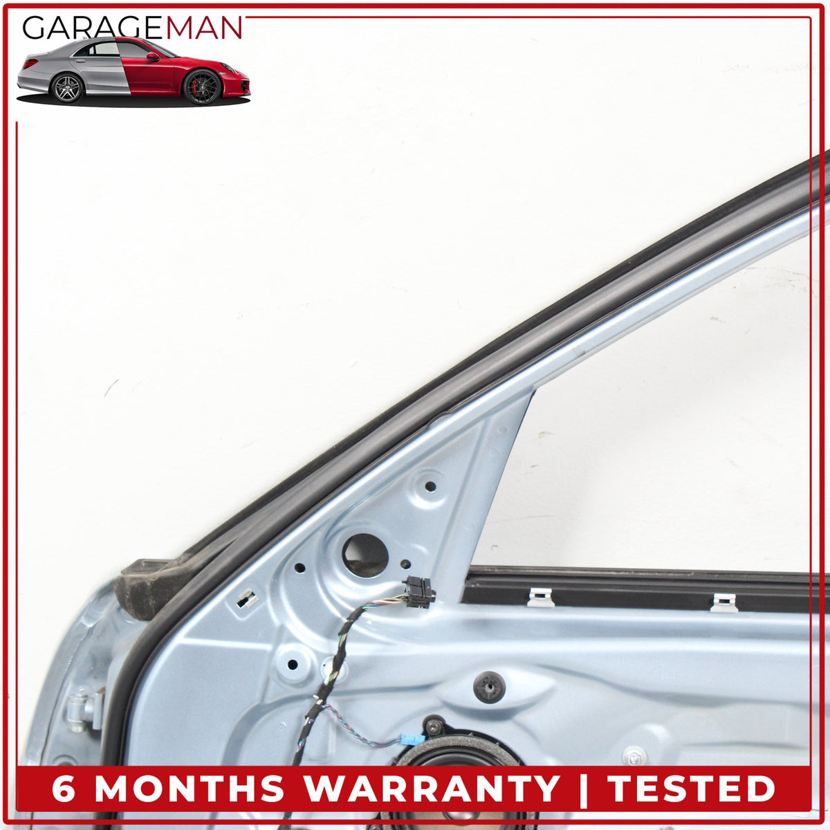 2012-2018 BMW 320i xDrive Sedan Front Right Door Shell Liquid Blue Metallic OEM
