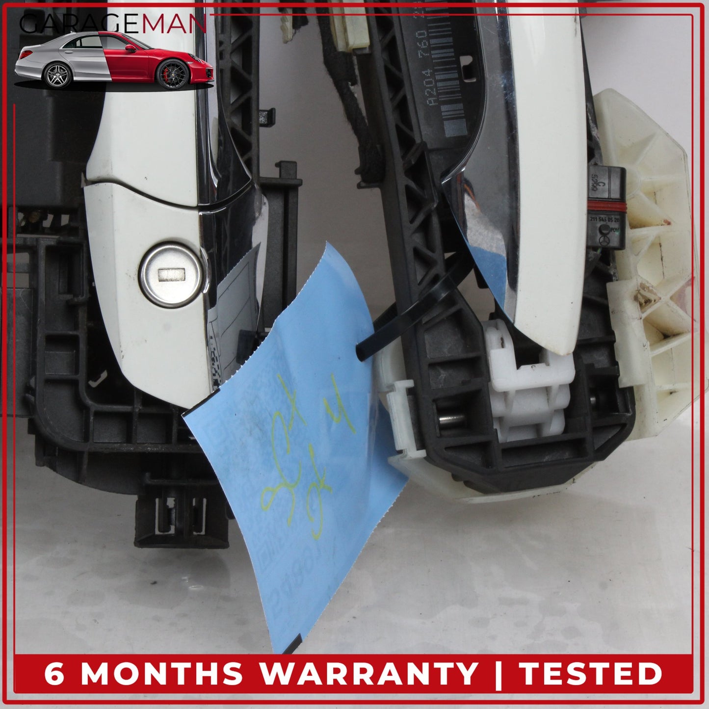 2014-2019 Mercedes W117 CLA250 Front and Rear Exterior Door Handle Set White OEM