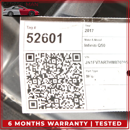 2014-2024 Infiniti Q50 V37 Front or Rear Wheel Rim w/ Tire 9Jx19 D0C004HK9C OEM