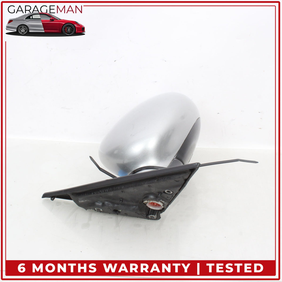 1999-2005 Porsche 911 Carrera 996 Left Door Rear View Mirror Silver Metallic OEM