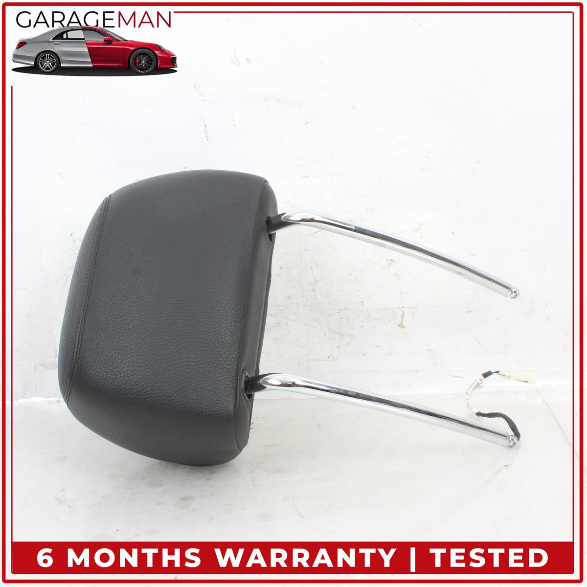 2012-2019 BMW 640i F12 Front Left and Right Side Seat Headrest Set Black OEM