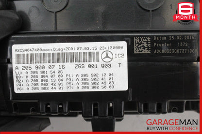 15-18 Mercedes W205 C300 Speedometer Instrument Cluster Gauge 2059000716 OEM