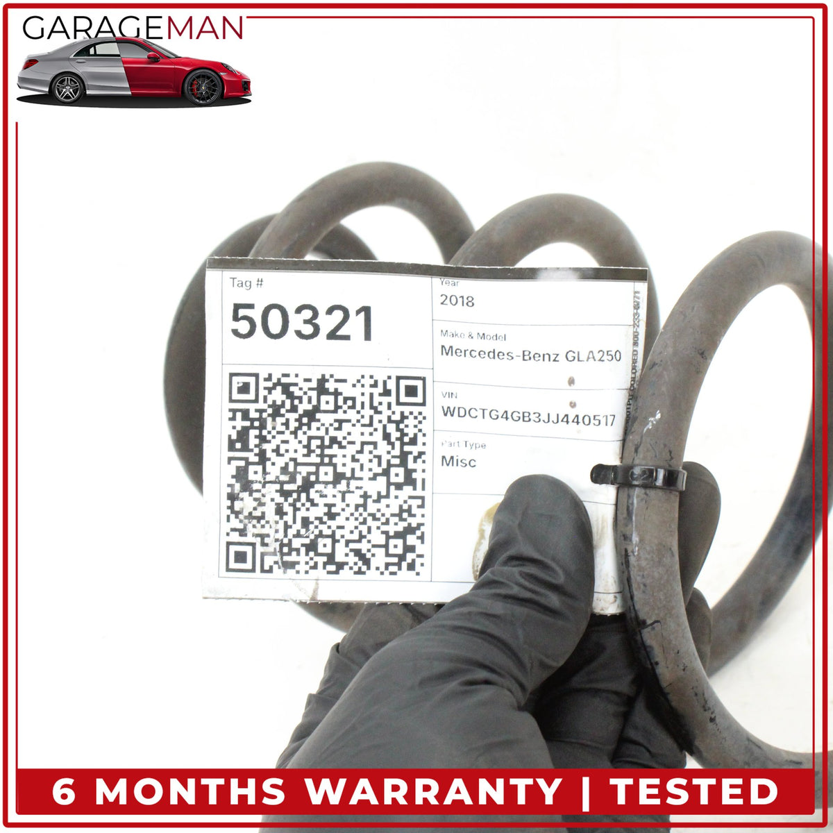 2015-2020 Mercedes X156 GLA250 Rear Left and Right Side Coil Spring Set OEM