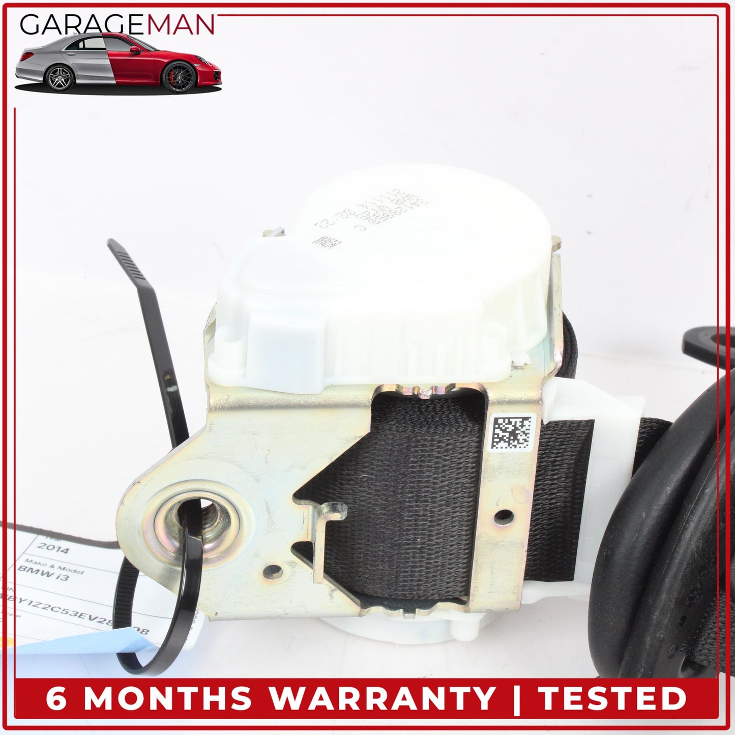 2014-2021 BMW i3 I01 Rear Left Driver Side Seat Belt Retractor Black 7304151 OEM