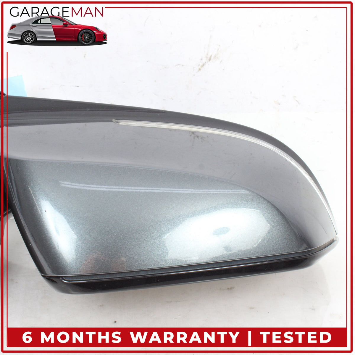 2014-2020 BMW 430i Front Right Side Door Rear View Mirror Gray Metallic OEM