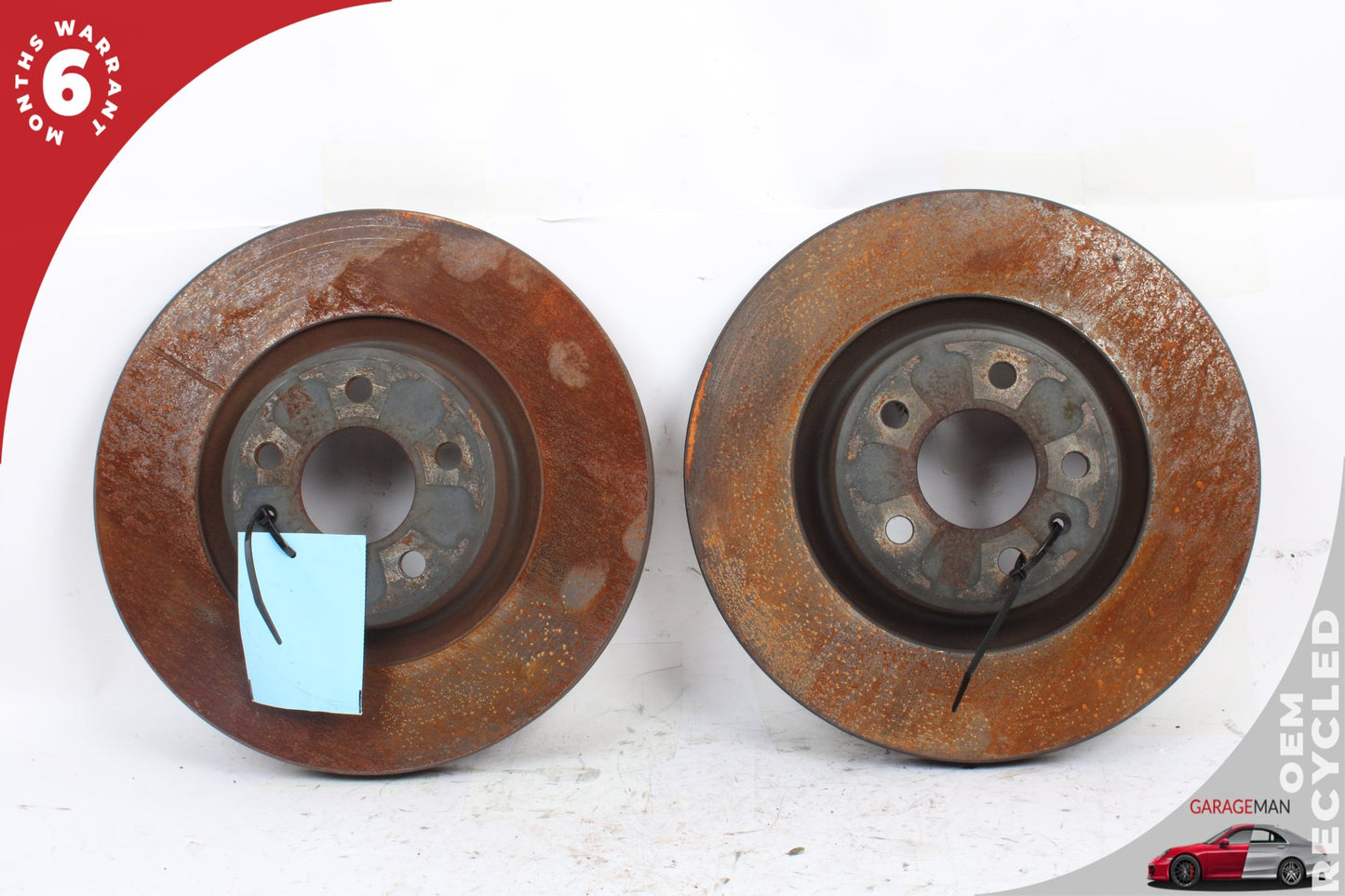 2018-2024 Audi Q5 AWD 2.0L Rear Left and Right Side Brake Rotor Disc Set 80A615601C