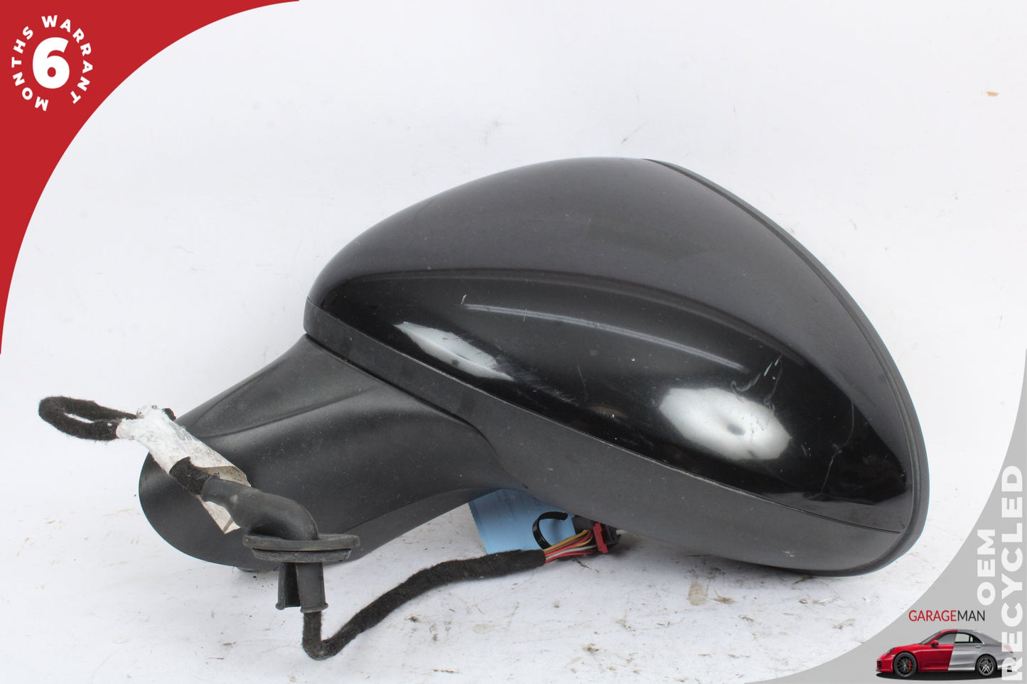 2011-2014 Porsche Cayenne 958 Front Left Side Door Rear View Mirror Black OEM