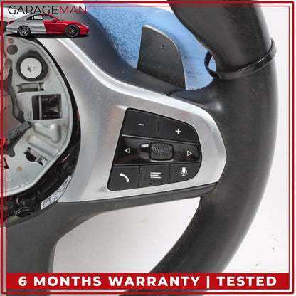 2019-2026 BMW M340i G20 Front Left Heated Steering Wheel w/ Paddle Shifters OEM