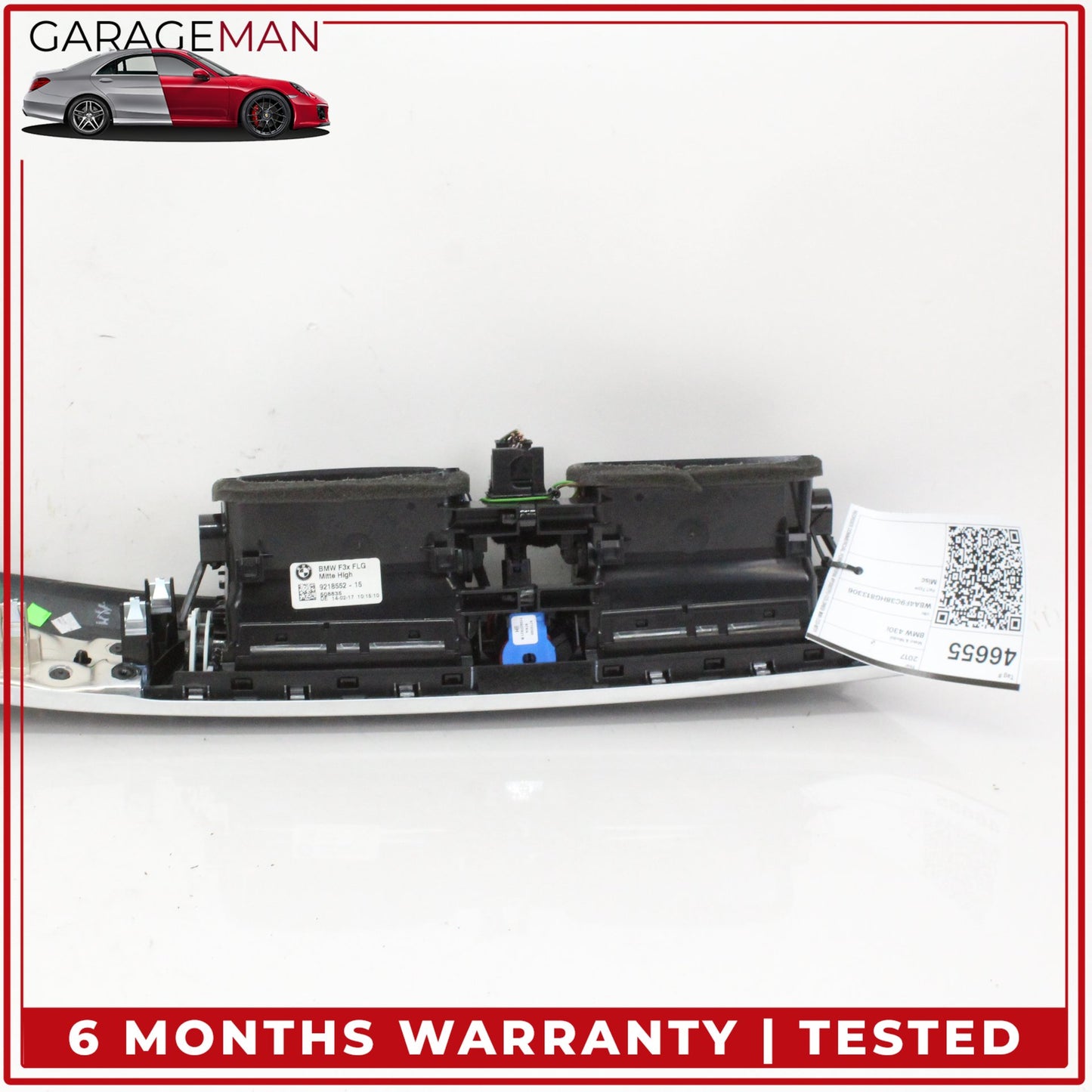 2012-2020 BMW 430i F36 Front Dash Center AC Air Vent Panel w/ Hazard Light OEM