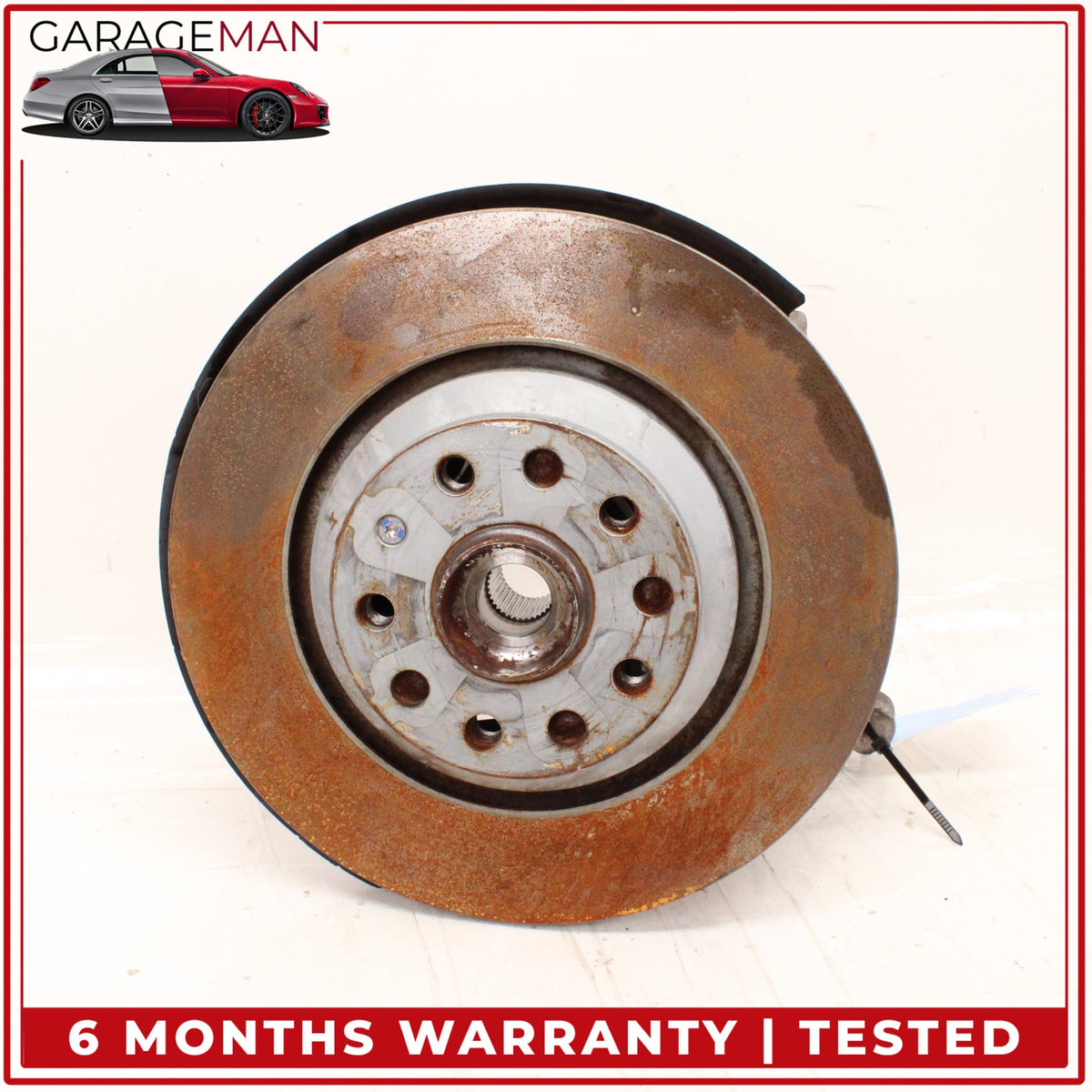 2016-2025 Audi Q3 VW Tiguan Rear Left Spindle Knuckle Wheel Hub Rotor Disc OEM
