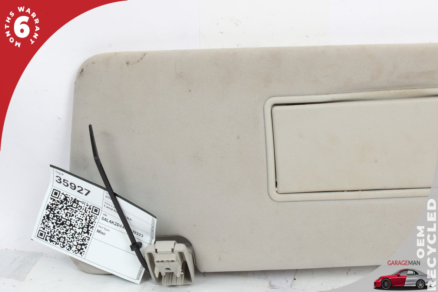 2010-2016 Land Rover LR4 SUV Left Driver Side Sun Visor LR013079 OEM