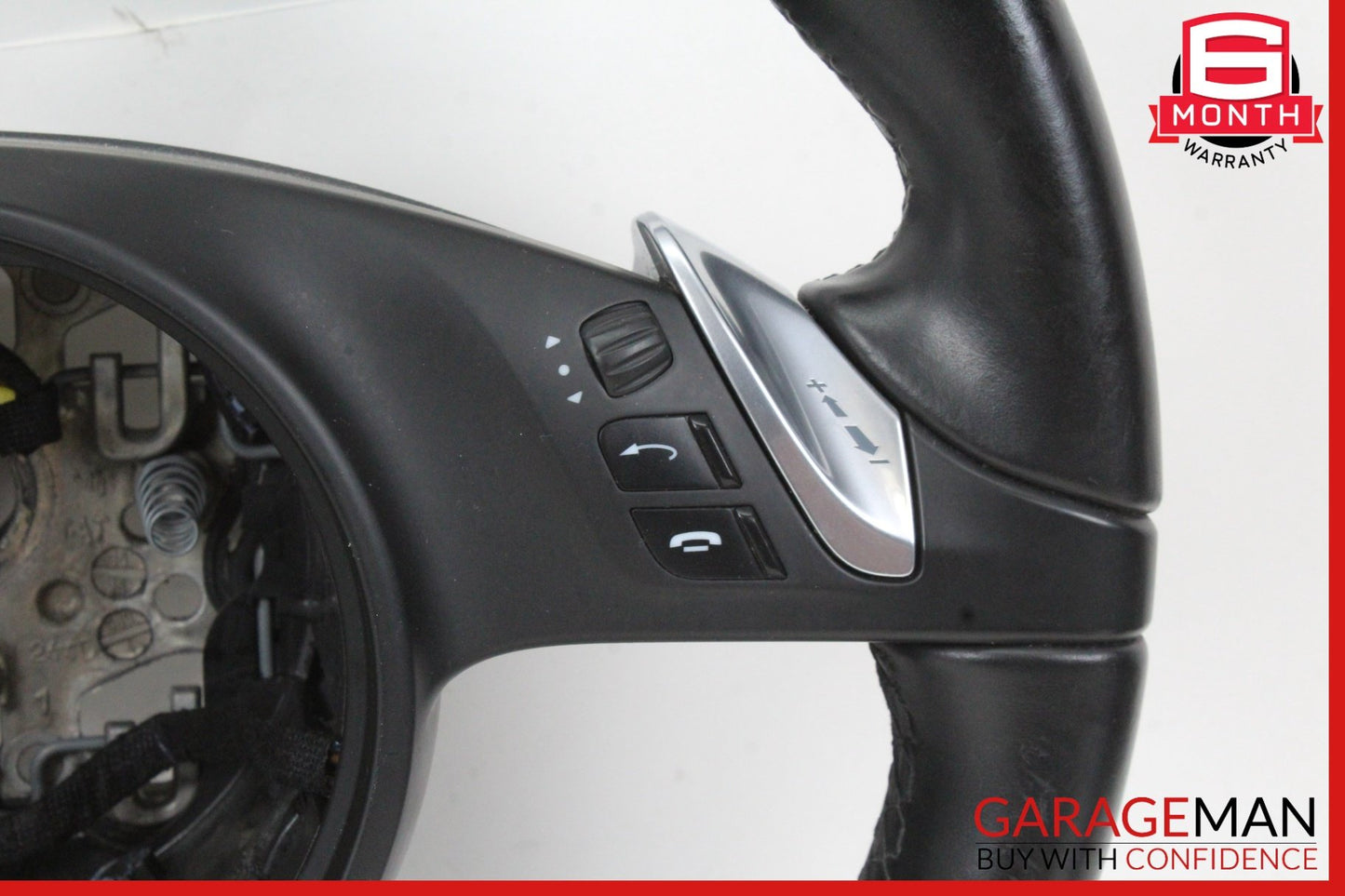 2013-2016 Porsche Cayman 981 Front Left Steering Wheel Black 99134780341 OEM