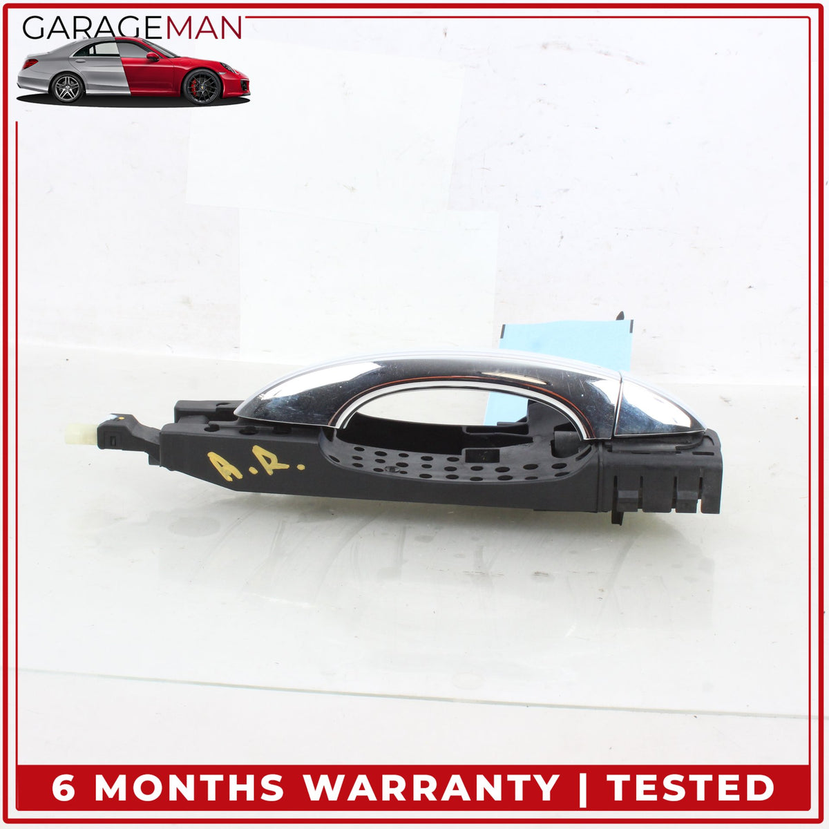 2011-2018 Audi A8 S8 Rear Right Exterior Door Handle Glacier White Metallic OEM