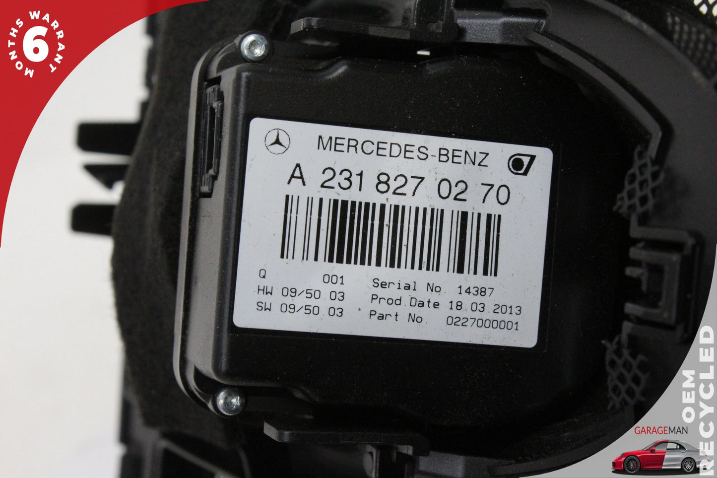 2013-2016 Mercedes R231 SL550 Front Center Dash Analog Clock 2318270270 OEM