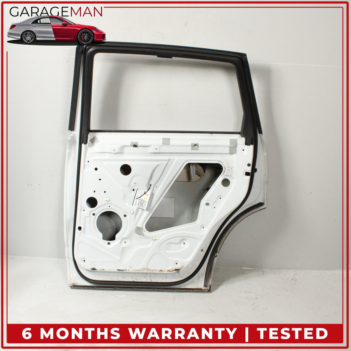 2007-2015 Audi Q7 Rear Right Side Door Shell Glacier White Metallic OEM