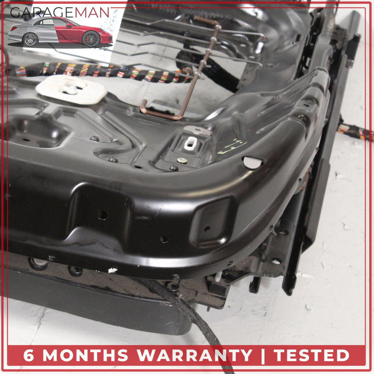 2010-2012 Range Rover L322 Front Left Seat Track Rail Frame w/ Motors OEM