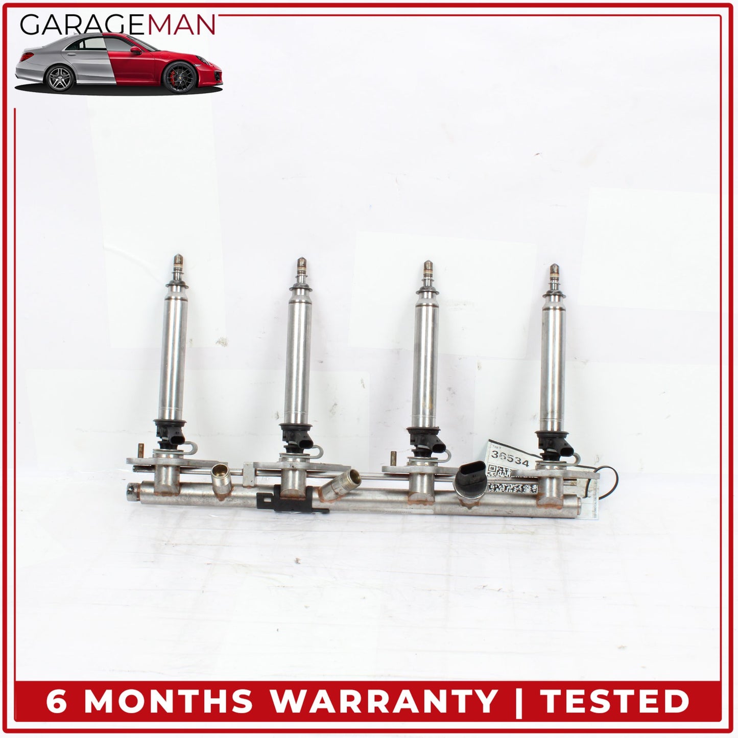 2011-2018 Mercedes X166 GL450 Fuel Injection Rail Line w/ Injectors Right Side