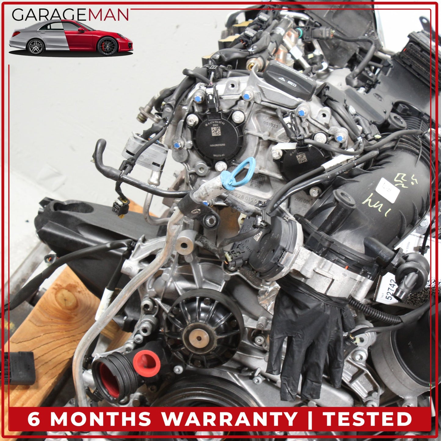 2015-2017 Mercedes-Benz S550e W222 RWD 3.0L V6 M276 Engine Motor Assembly 276.824 103k