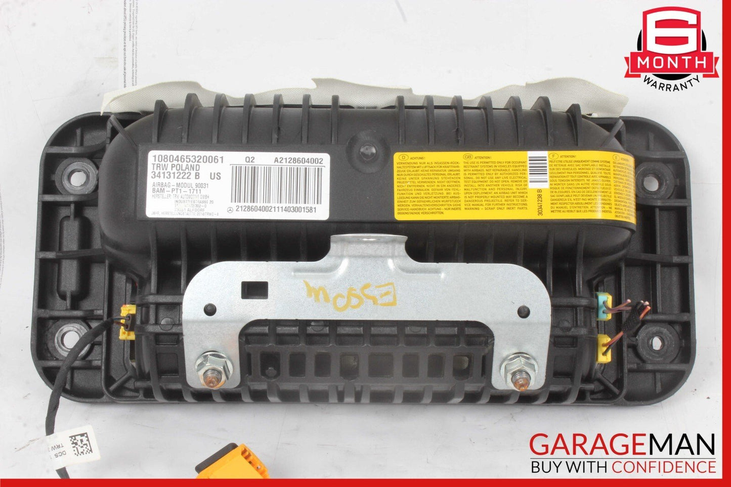 14-16 Mercedes W212 E350 E550 Front Right Side Dashboard Dash Airbag OEM