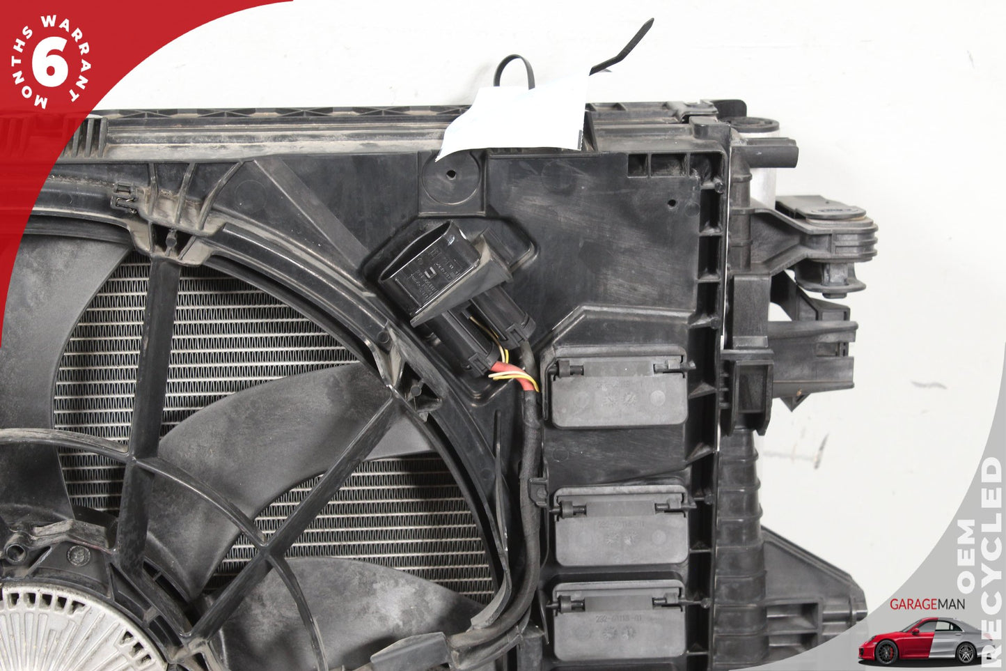 2011-2018 Porsche Cayenne 958 Engine Radiator A/C Condenser Cooler w/ Fan Motor