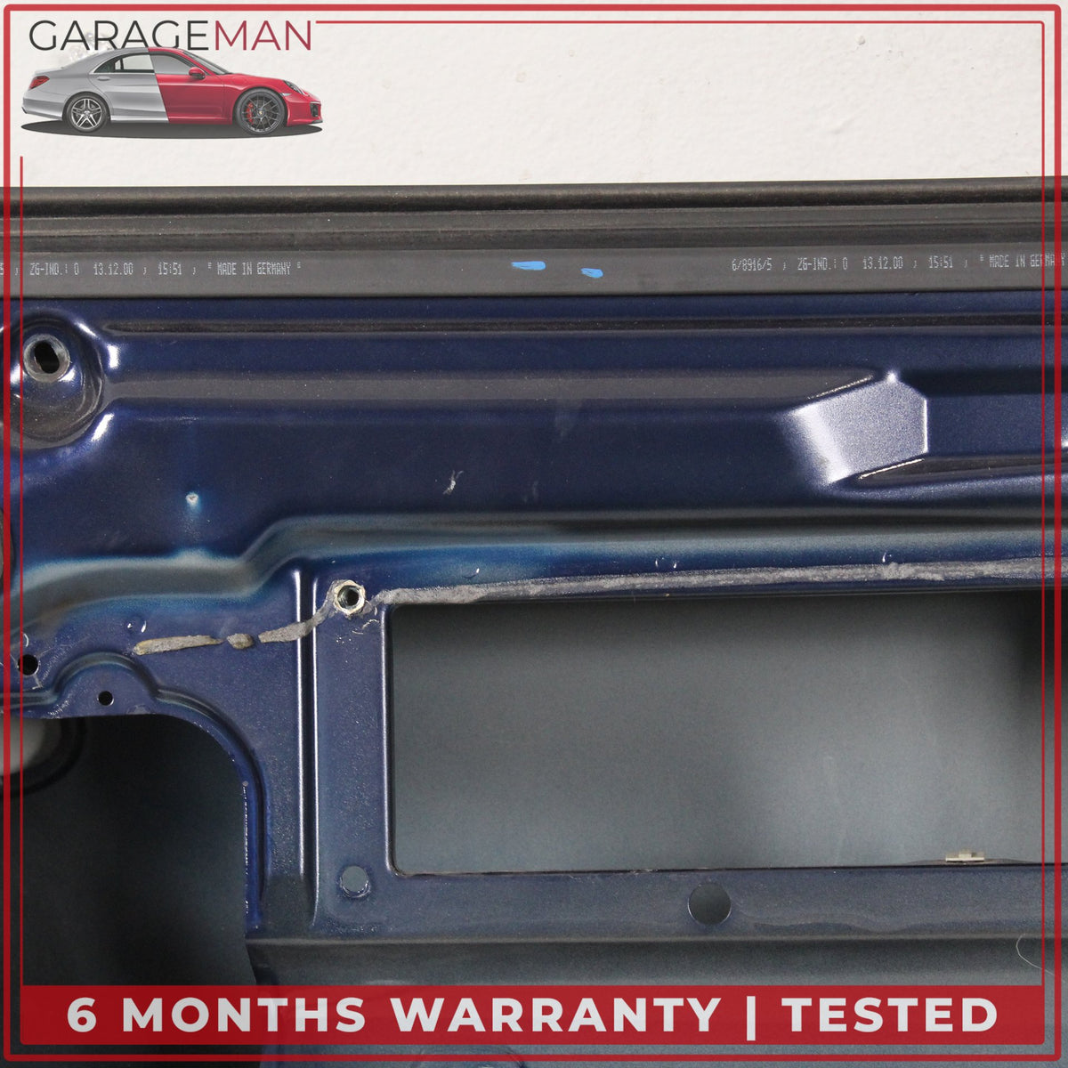 1997-2005 Porsche 911 Carrera Front Left Side Door Shell Blue Metallic OEM