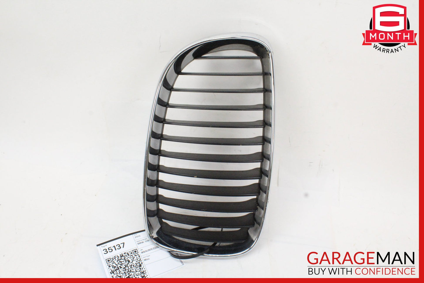2008-2013 BMW 128i E82 E88 Front Right Side Bumper Kidney Grille 7166440 OEM
