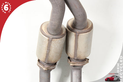 2011-2014 Porsche Cayenne 958 S Hybrid SUV Front & Rear Exhaust Downpipe Set OEM