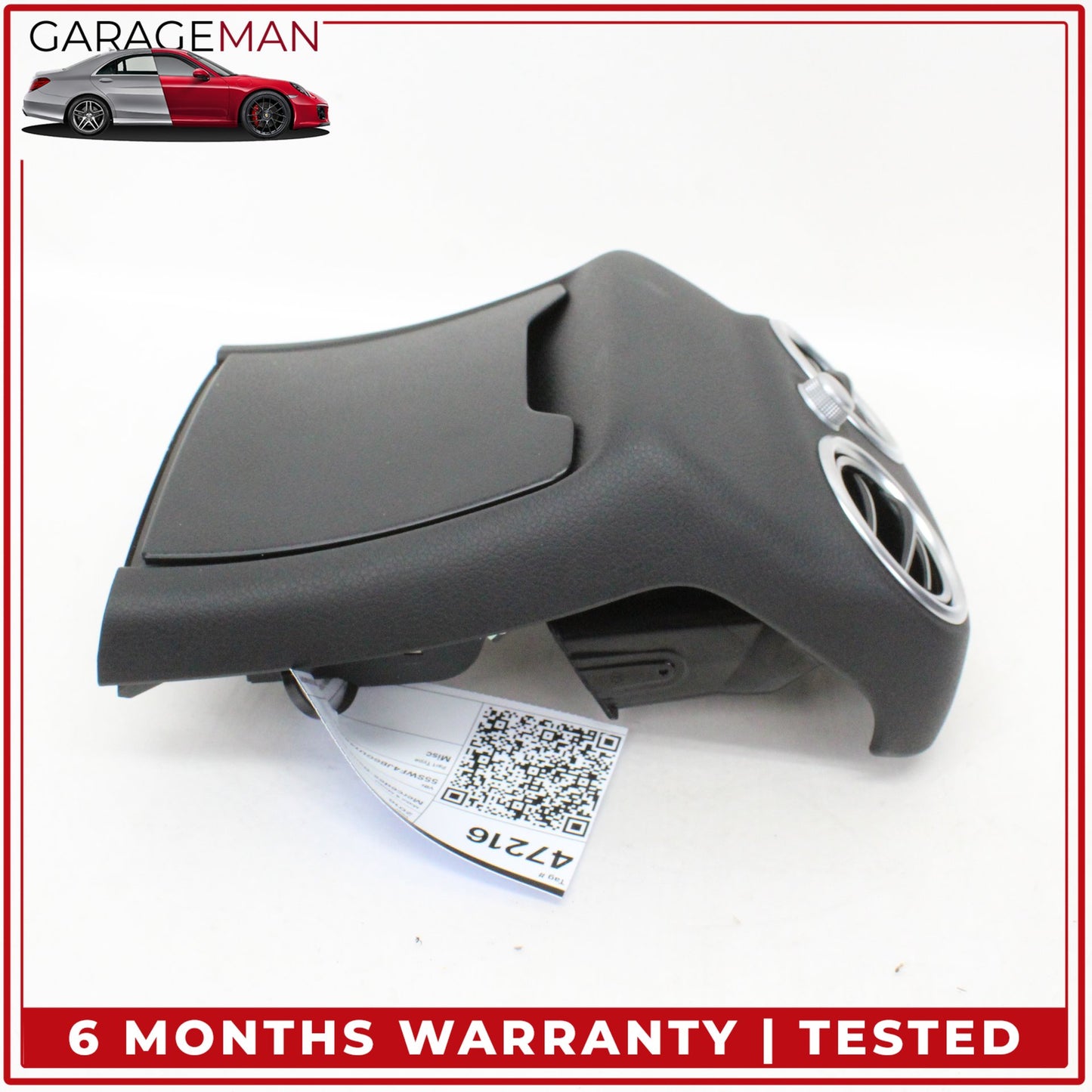 2015-2020 Mercedes W205 C300 C350e Rear Center Console A/C Air Vent Trim OEM