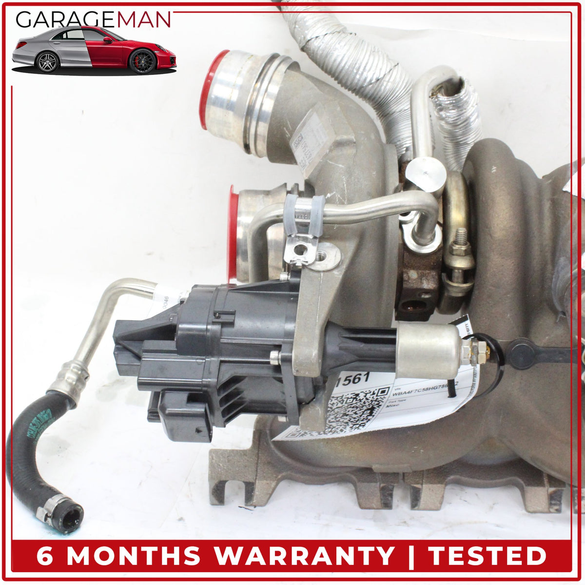 2016-2021 BMW 430i X3 X4 330e 2.0L Engine Turbocharger w/ Manifold 7637563 OEM