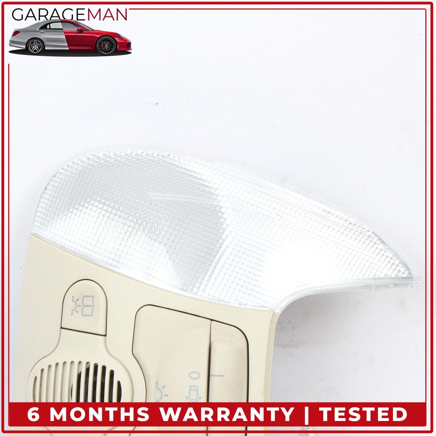 2005-2012 Mercedes R230 SL500 Front Upper Overhead Dome Light Lamp Beige OEM