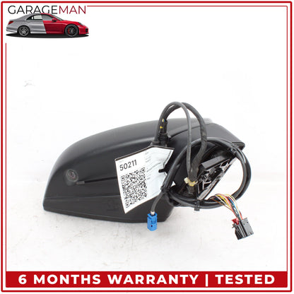 2017-2019 Audi Q7 Front Right Side Door Rear View Mirror w/ Camera Silver OEM