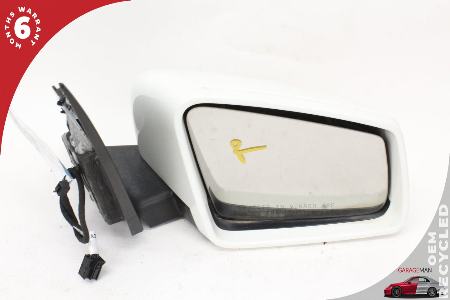 2010-2011 Mercedes W204 C300 Front Right Side Door Rear View Mirror White OEM
