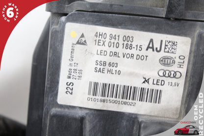 2011-2014 Audi A8 S8 Front Left Side Full LED Head Light Lamp 4H0941003AJ OEM