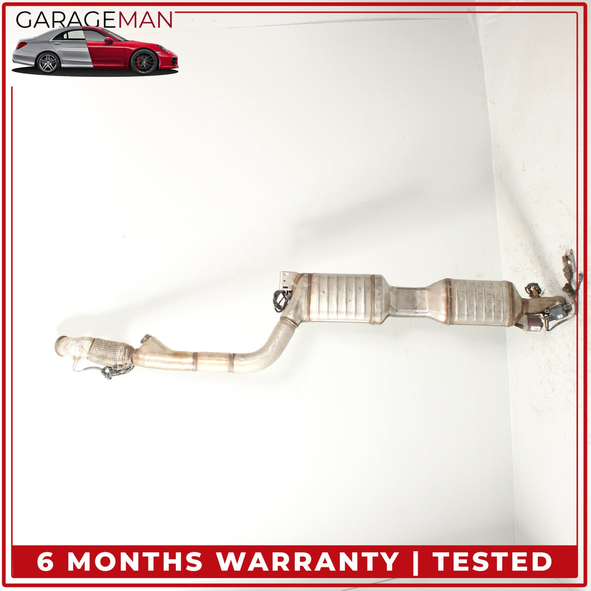 2014-2016 Mercedes W212 E250 Diesel Exhaust Mid Pipe Resonator Silencer OEM