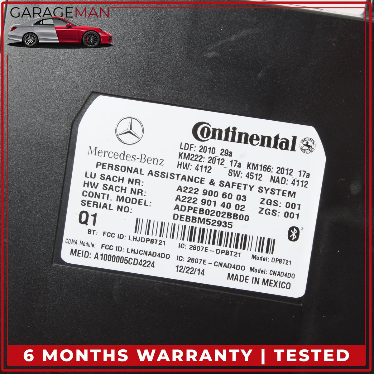 2012-2020 Mercedes W166 ML350 GL450 E350 Tele Aid Control Module 2229006003 OEM